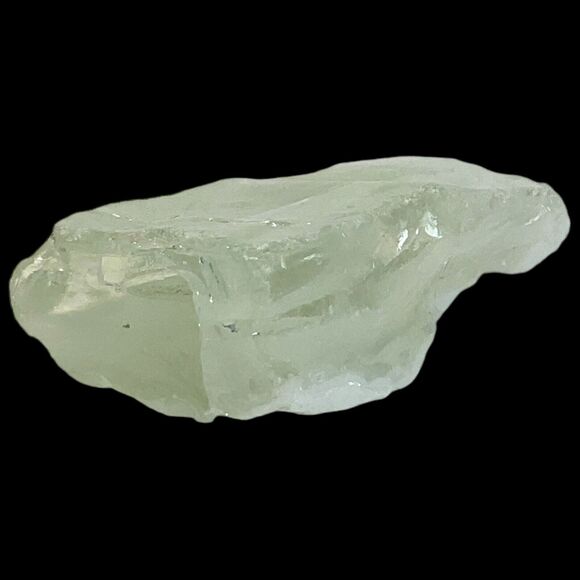 Opalescent White Clear Art Glass Cullet Glowing Uranium Manganese Slag #4GX283 - Picture 6 of 7